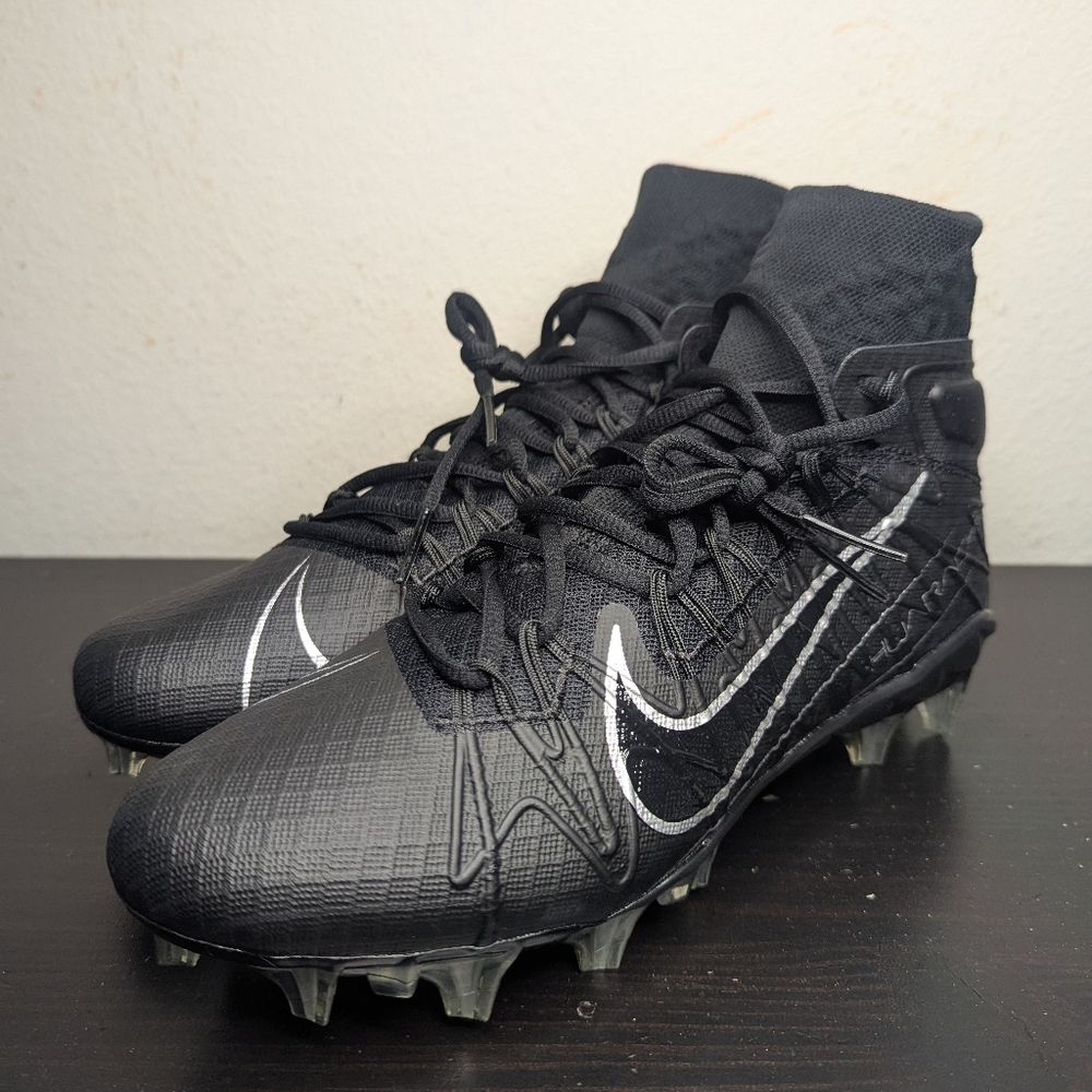 Nike Alpha Huarache 7 Elite Black Lacrosse Cleats CJ0224-001 Men’s Size 8.5